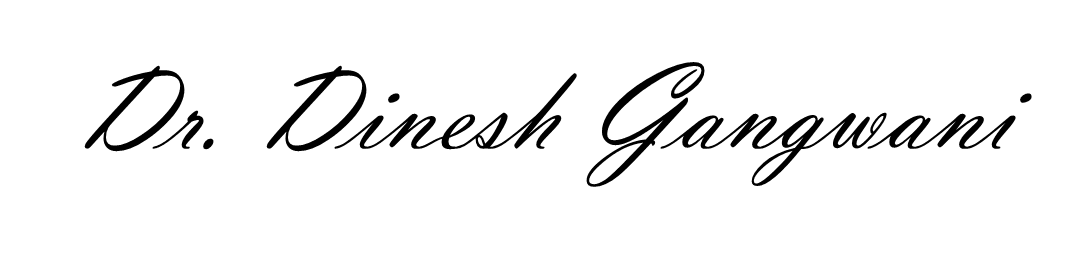 Dr. Dinesh Gangwani's signature - Minaai Multispecialty Hospital